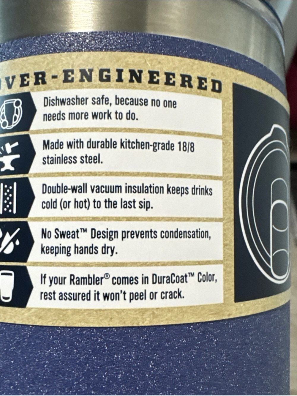 YETI Rambler 30 oz Tumbler - moon dust - Picture 5 of 8